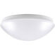 EnviroLite LED 10.75 inch White Puff Flush Mount Ceiling Light